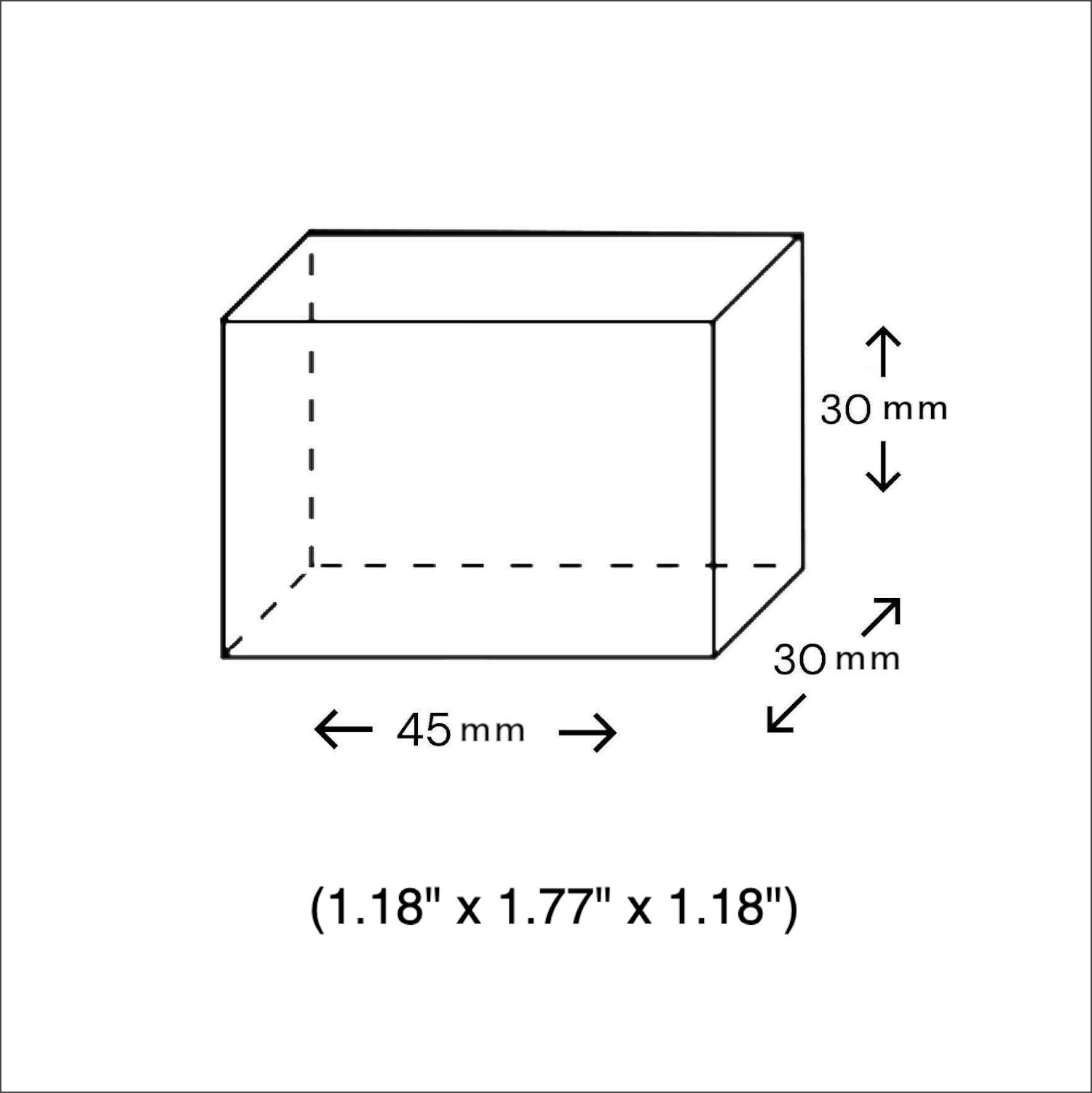 44mm x 30mm x 30mm