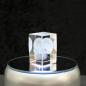 Mobile Preview: Kristallglas Figur - Totenkopf
 - 3D Laser Glas Skulptur | Klein, Mittel, Groß | Deko & Geschenkidee
