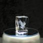 Preview: 3D-Glas-Cube-Adler, versch. Größen