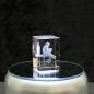 Preview: 3D-Glas-Cube-Affe, versch. Größen