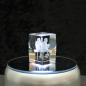 Preview: 3D-Glas-Cube-Affe, versch. Größen
