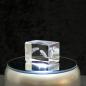 Preview: 3D-Glas-Cube-Beluga, versch. Größen