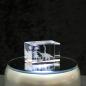Preview: 3D-Glas-Cube-2 Brachiosaurus, versch. Größen