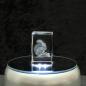 Preview: 3D-Glas-Cube-Eichhörnchen, versch. Größen