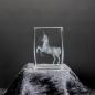 Preview: Kristall-Quaderblock Motiv Einhorn
