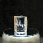 Preview: 3D-Glas-Cube-Einhorn, versch. Größen