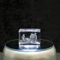 Preview: 3D-Glas-Cube-Erdmännchen, versch. Größen