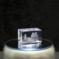 Preview: 3D-Glas-Cube-Erdmännchen, versch. Größen