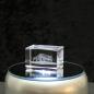 Preview: 3D-Glas-Cube-Fuchs, versch. Größen