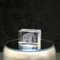Preview: 3D-Glas-Cube-Mammut, versch. Größen