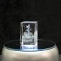 Preview: 3D-Glas-Cube-Meerjungfrau, versch. Größen