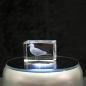 Preview: Crystal cuboid block, motif Gull