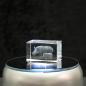 Preview: 3D-Glas-Cube-Nashorn, versch. Größen
