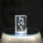 Preview: 3D-Glas-Cube-Qualle, versch. Größen