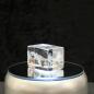 Preview: 3D-Glas-Cube-T-Rex, versch. Größen