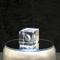 Preview: 3D-Glas-Cube-Saturn, versch. Größen
