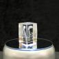Preview: 3D-Glas-Cube-Tucan, versch. Größen