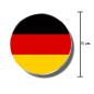 Preview: Strong, colorful, round glass magnets, motif Country Flag