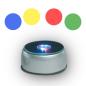Preview: Standfläche rund,D=85 mm,dreifach LED Spot,Netzteil,silber