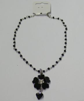 Kette,Silber-Style, schwarz