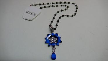 Kette,Silber-Style, blau