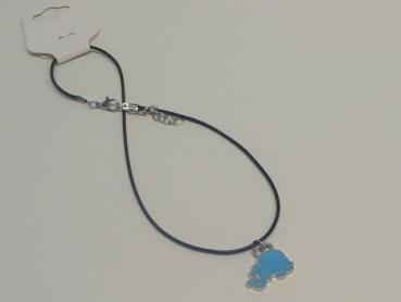 Kette mit Anhänger Elefant, türkis