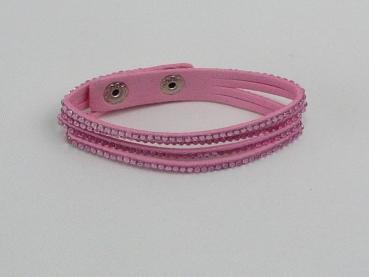 Armband Strass mehrreihig, rosé