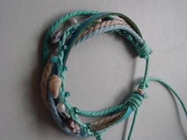 Armband Kordel, hellblau