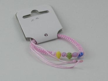 Freundschaftsarmband mit Natursymbolen, pink