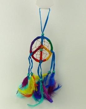 Traumfänger, Peace-Symbol, bunt