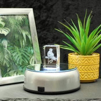 3D-Glas-Cube-Affe, versch. Größen