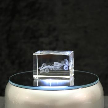 3D-Glas-Cube-Formel 1, versch. Größen