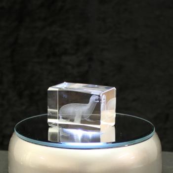3D-Glas-Cube-Seehund, versch. Größen