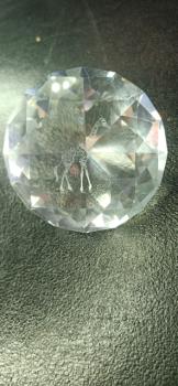 Kristalldiamant mit Motiv Giraffe