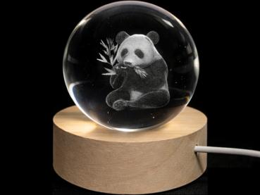 Glaskugel d=60 mm Motiv Panda