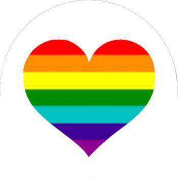 Glas Magnet- Pride Herz