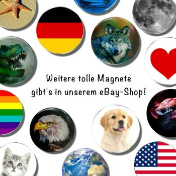 Glas Magnet- Zoo Tiere