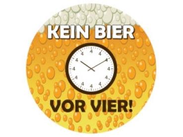 Glas Magnet- Kein Bier vor vier