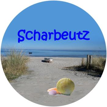Glas Magnet- Küstenlandschaft Scharbeutz