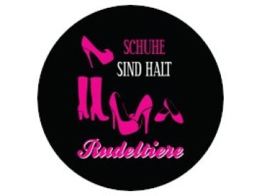 Glas Magnet- Schuhe sind halt Rudeltiere