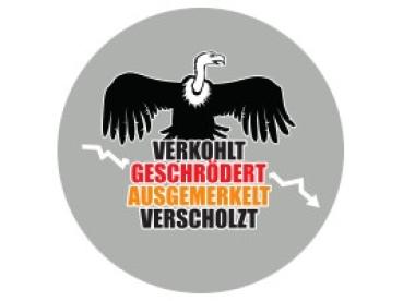 Glas Magnet- Verkohlt geschrödert....