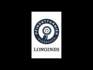 Strong, colorful, round glass magnets, motif Longines Pentecost Tournament Logo