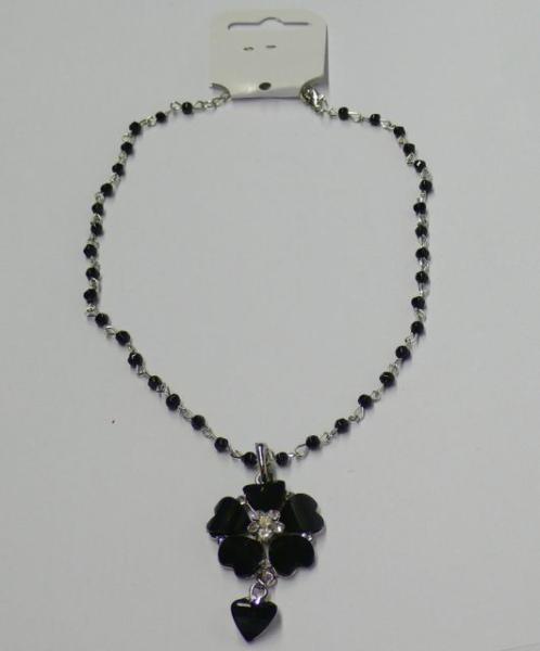 Kette,Silber-Style, schwarz