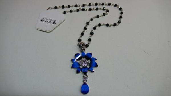 Kette,Silber-Style, blau