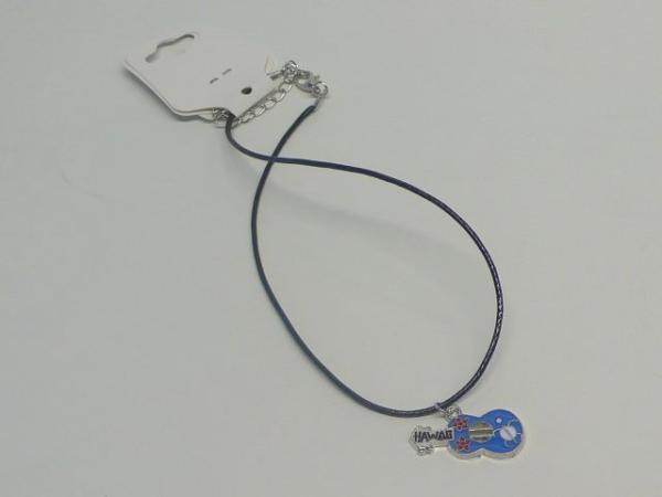 Kette mit Anhänger Gitarre, blau