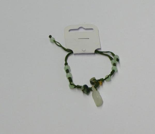 Armband, schmal, Jade