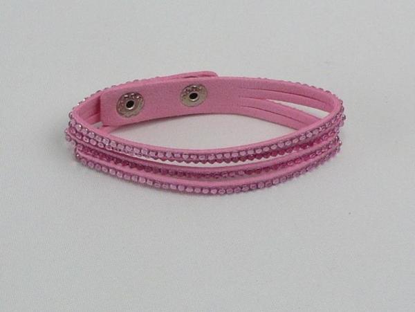 Armband Strass mehrreihig, rosé