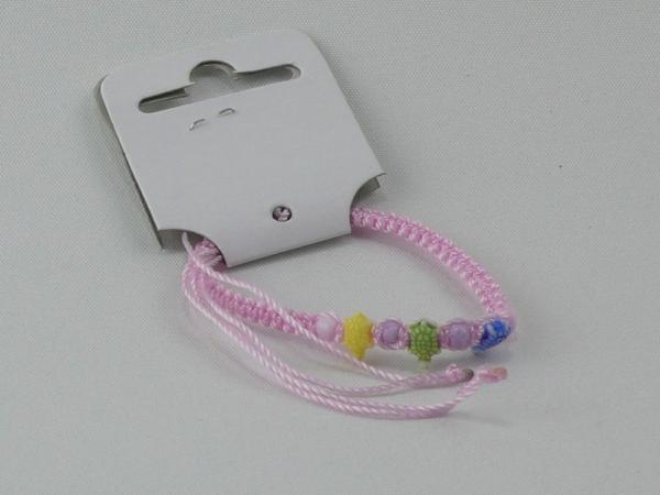 Freundschaftsarmband mit Natursymbolen, pink
