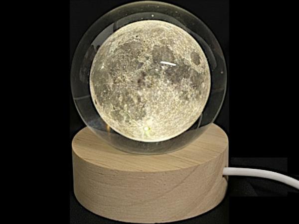 Glaskugel d=60 mm Motiv Mond