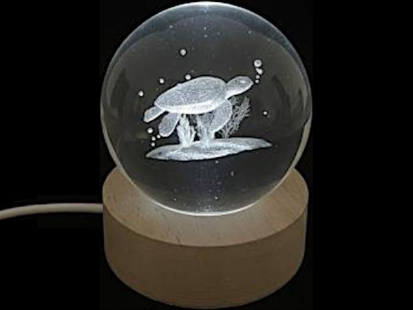 3D-Glaskugel-Wasserschildkröte